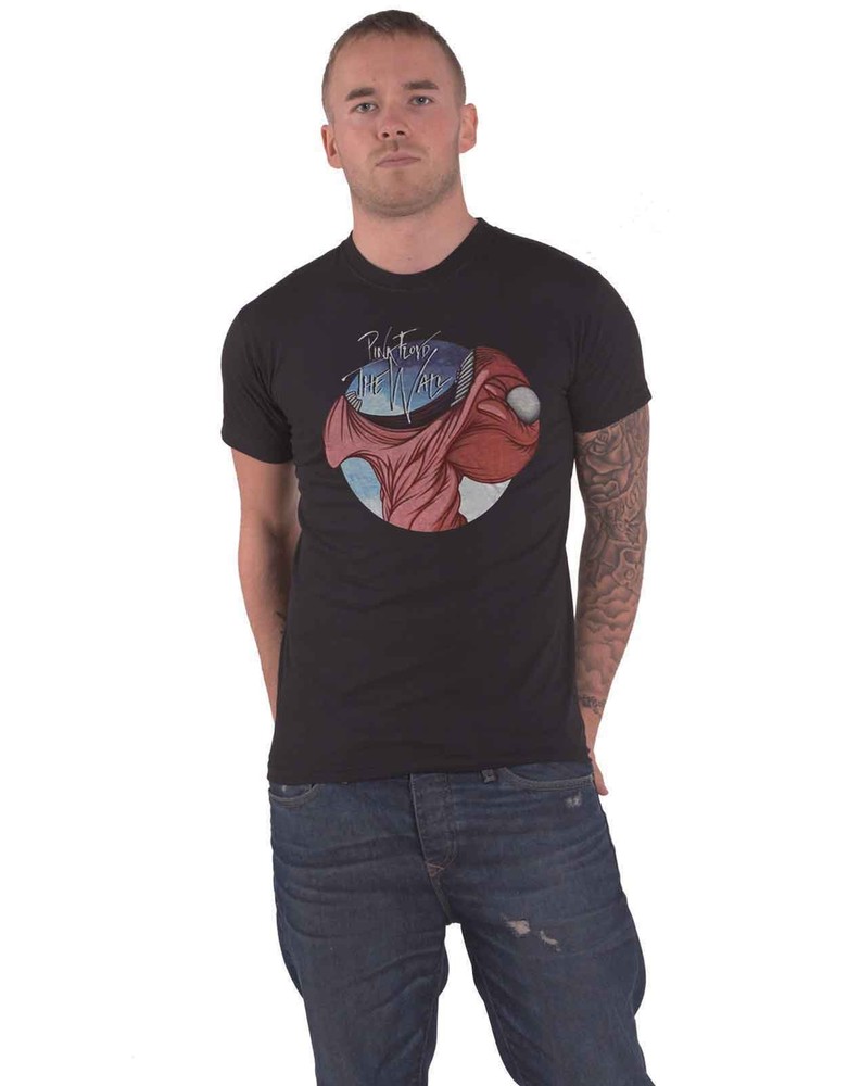 Pink Floyd The Wall Swallow Band Logo Official Men's Black T-Shirt