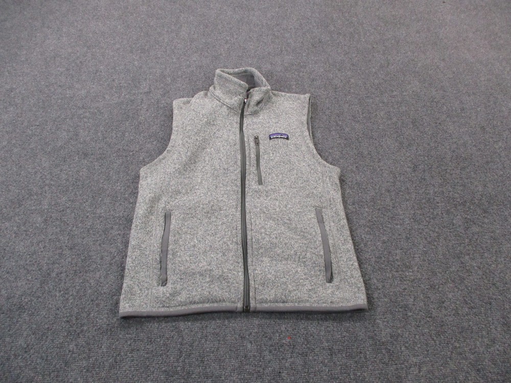 Patagonia Vest Jacket Mens S Gray Better Sweater Fleece Jumper Camping 25881