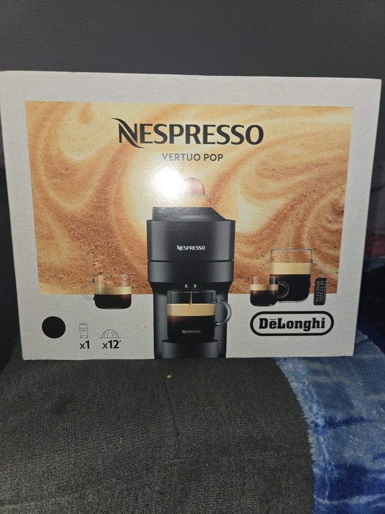 Nespresso Vertuo Pop Black Coffee Machine with Capsule Brewing