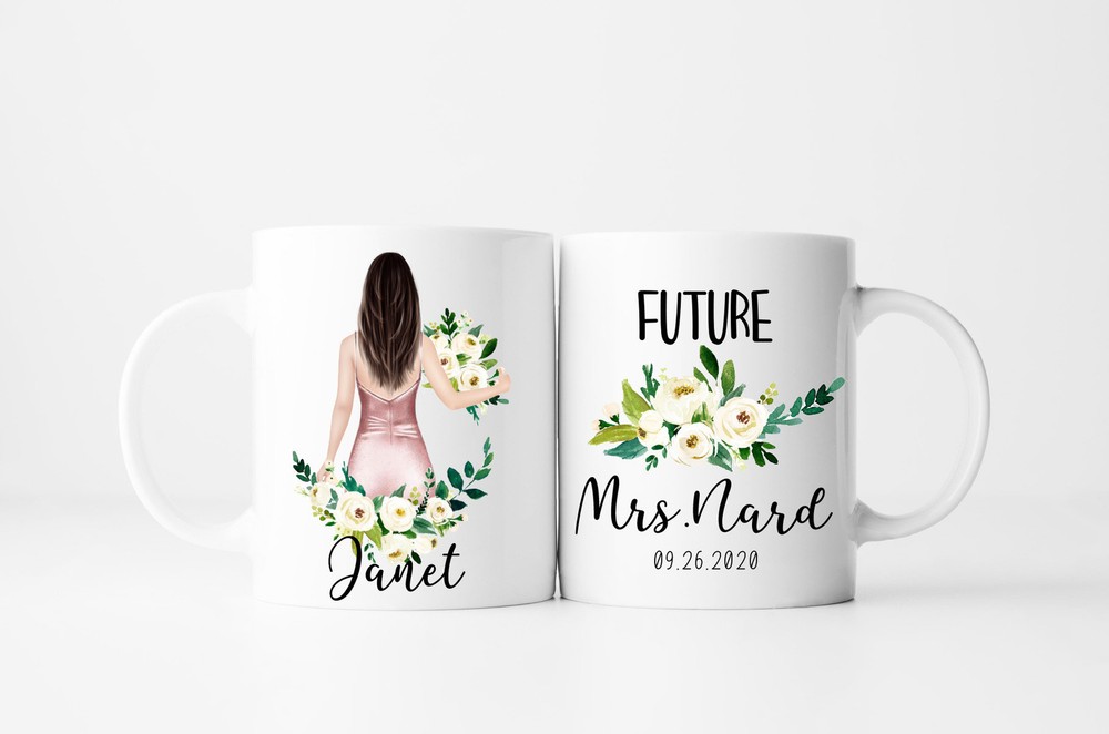 Future Mrs.mug Engagement Mug Bride To Be Gift Personalized Wedding Mugs Engaged