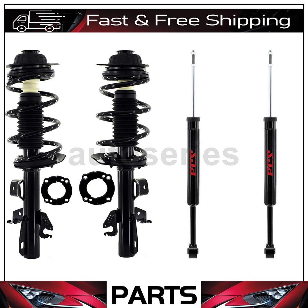 Complete Strut Coil Springs Shocks Absorbers For Jeep Cherokee 2.4L 2015 2014