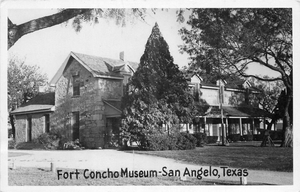 1950s San Angelo Texas Fort Concho Museum Postcard RPPC 25-655