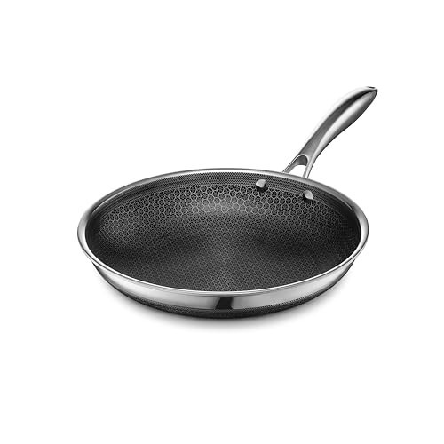 HexClad Hybrid Nonstick 10-Inch Frying Pan, Stay-Cool Handle