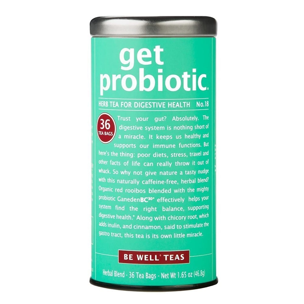 Be Well Teas No. 18, Get Probiotic Tea For Digestive , Tin of 36 Tea Bags