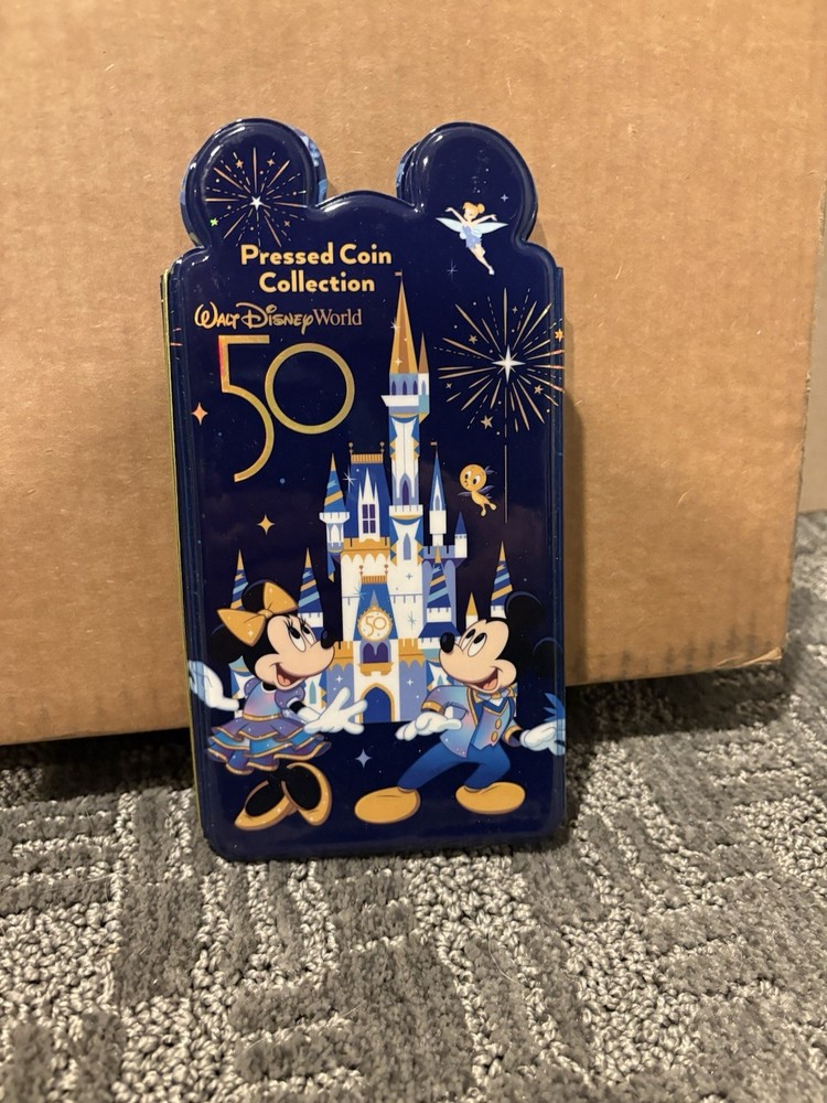 Disney Parks 50th Anniversary Penny Press Book Souvenir Smash Coin Collection