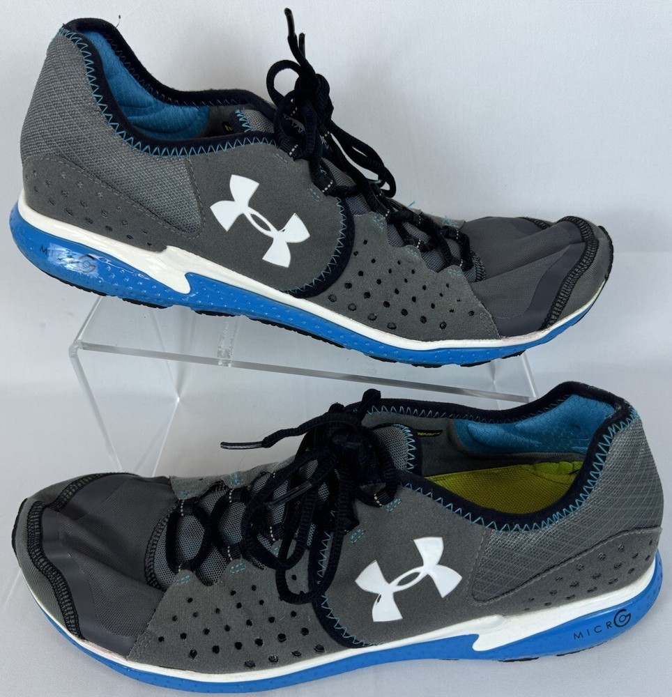 Men's Under Armour Micro G Mantis Blue Running Shoes Size 12 Excellent Grip