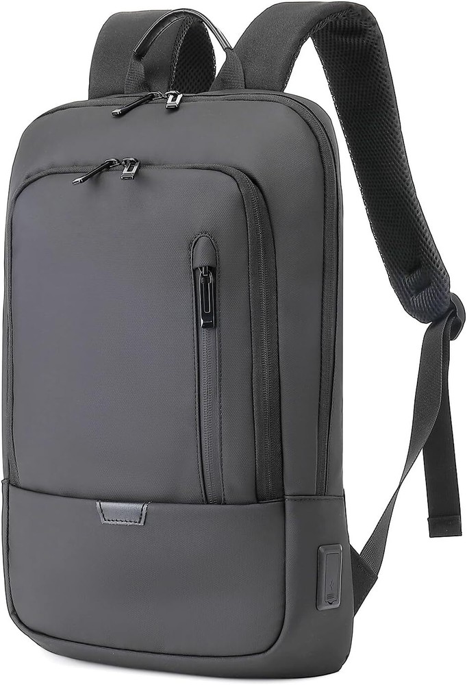 Slim Water Resistant Business Laptop Backpack for Men Women Fits 15.6 Inch