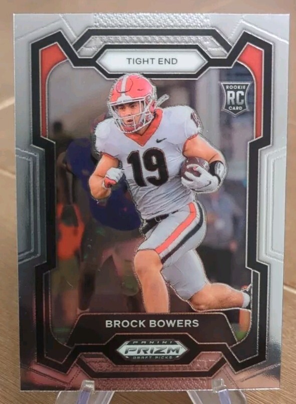 2024 Prizm Draft Picks Brock Bowers RC Georgia Bulldogs Las Vegas Raiders