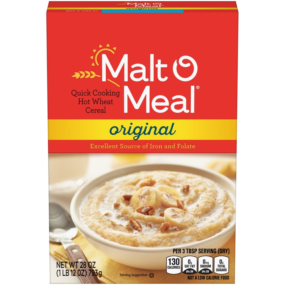 Malt-O-Meal Original Malt-O-Meal Hot Breakfast Cereal Quick Cooking 28 Ounce ...