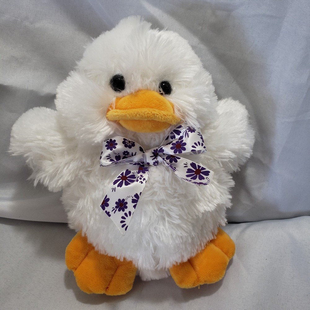 Seasonal Sensations White Duck Chick 8 Inch Plush  Stuffed Animal Toy Easter-image