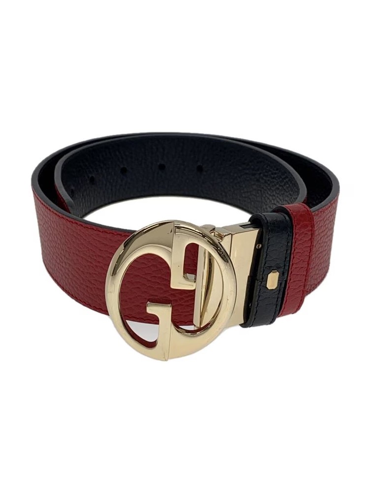 GUCCI Red Leather Belt for Men