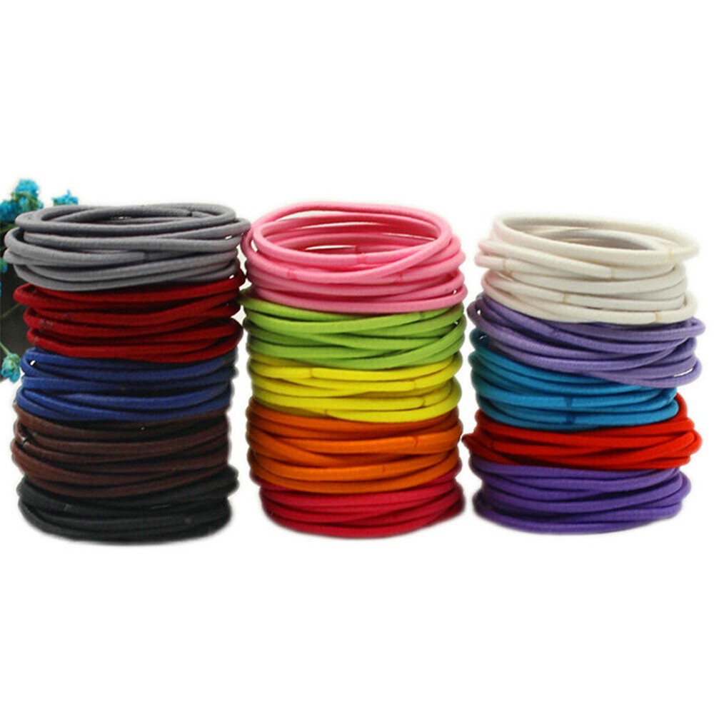 10pcs Stretchy Hair Ties for Women Girls Kids Ponytail Holders