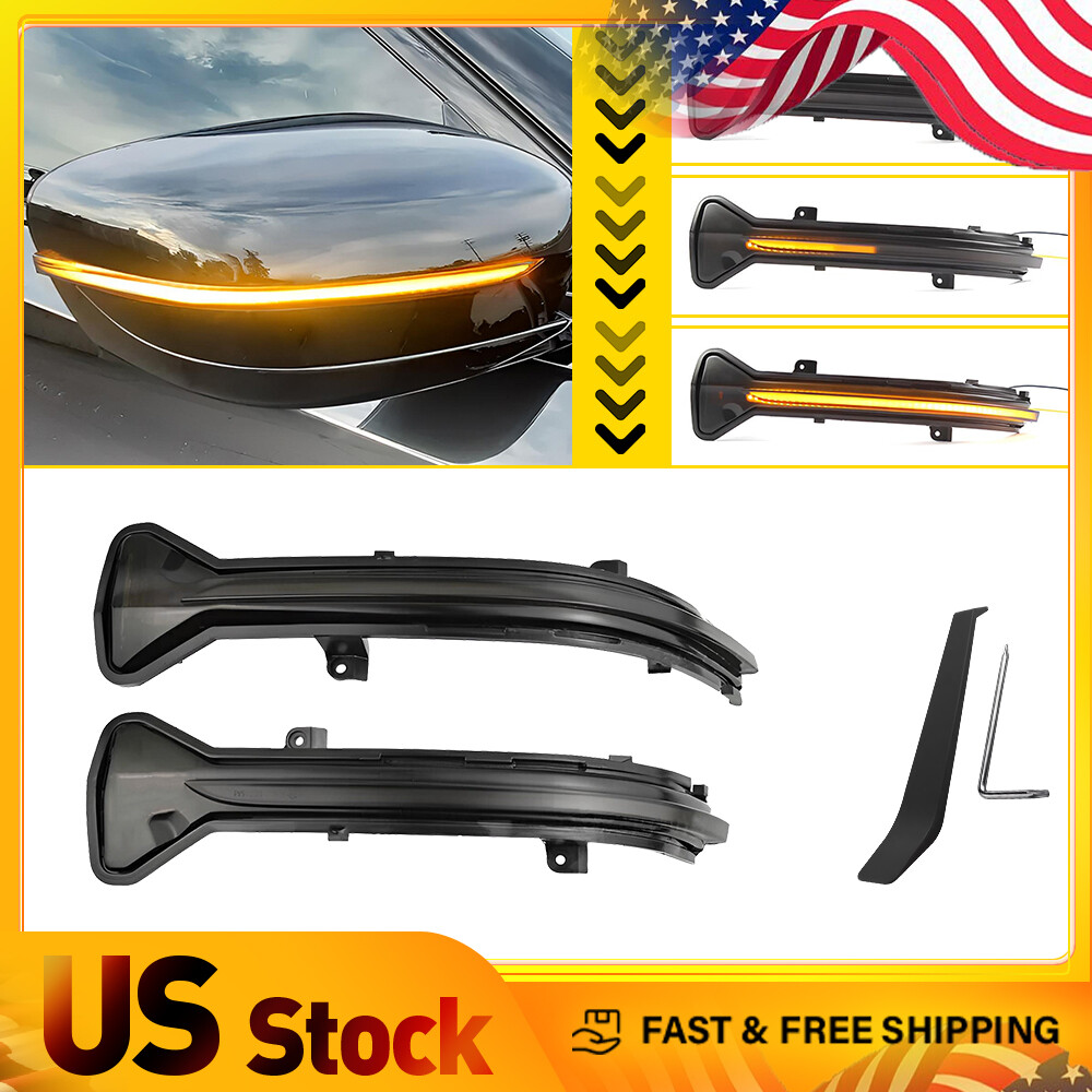 Dynamic Amber Mirror LED Turn Signal Lights For BMW 3 4 5 7 Series G20 G30 G11