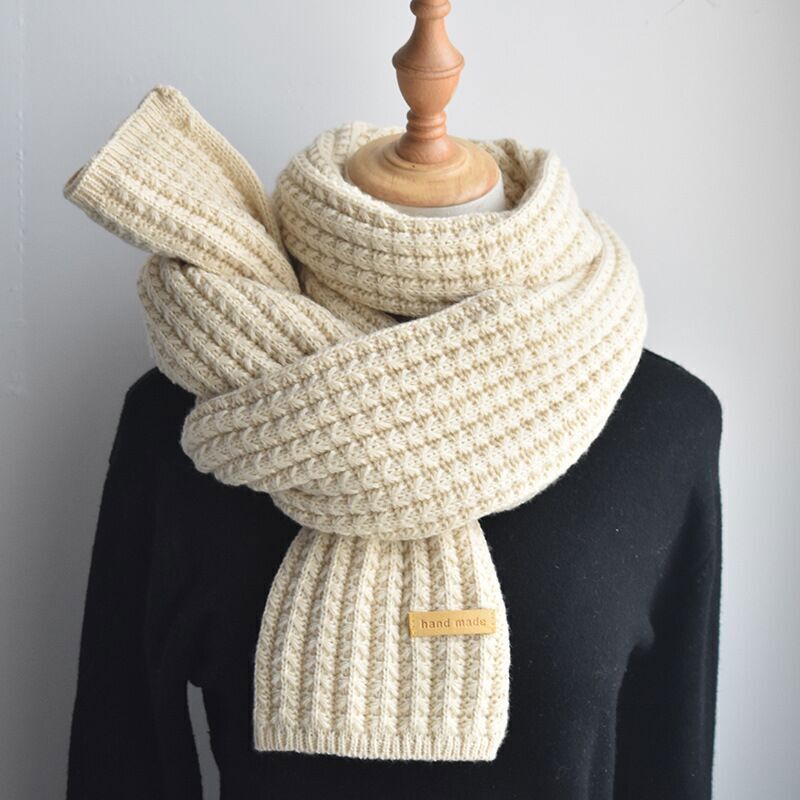 Womens Mens Winter Thick Cable Knit Wrap Chunky Winter Long Soft Warm Scarves UK