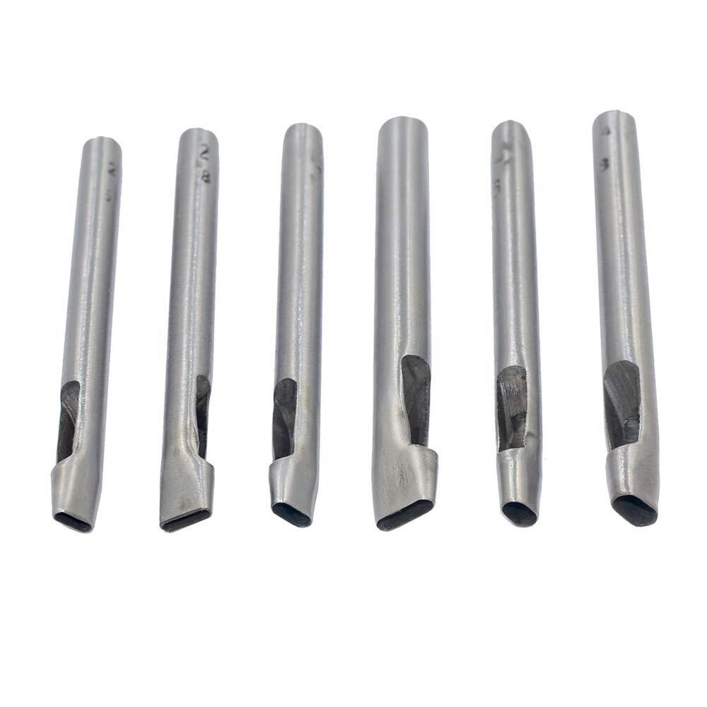 DGOL 6 Sizes Leather Oval Hole Punch Belt Hollow Punching Cutting Cutter Tool...