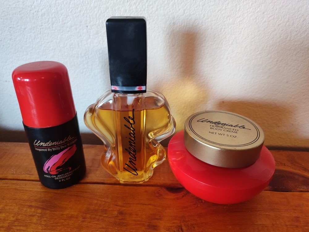 Vintage Avon Undeniable Women's Cologne Spray 1.7, Body Cream & Deodorant