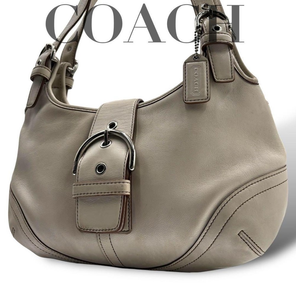 Coach Gray Leather Authentic Shoulder Bag G06202994