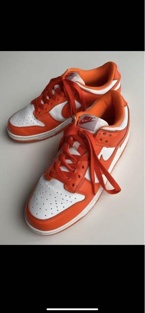 Nike Dunk Low Orange Blaze Syracuse Men's Size 7.5 US Used