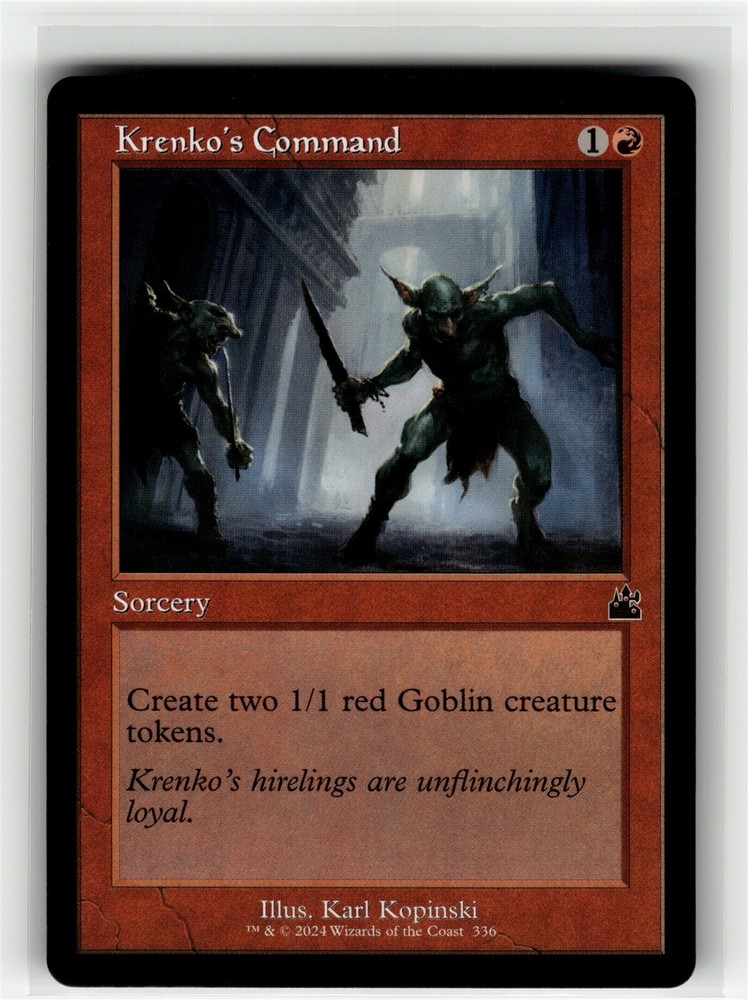 KRENKO'S COMMAND (RETRO FRAME) Ravnica Remastered #336 RVR(NM+)(MTG)