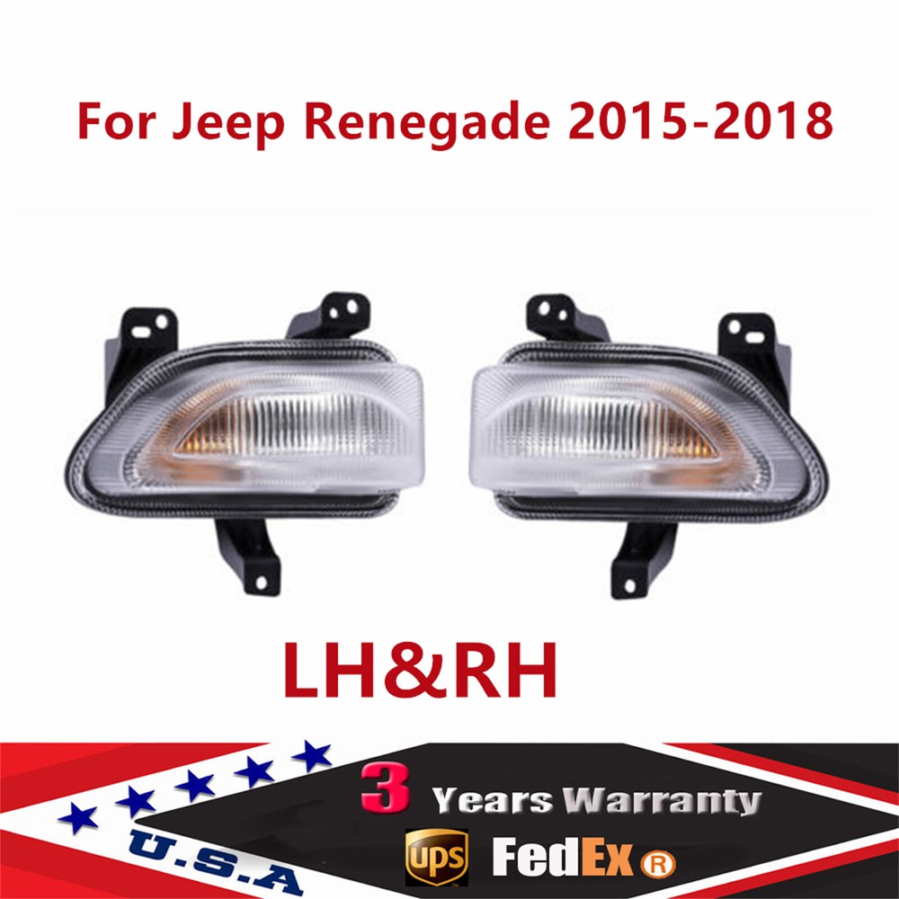 Bumper Parking Turn Signal Light Fog Lamps For Jeep Renegade 2015-2018 LH&RH NEW