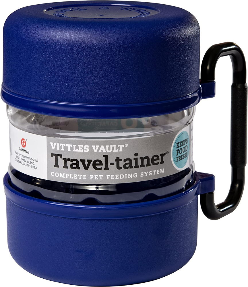 GAMMA2 Vittles Vault Travel-Tainer (6 Cups) Portable Food Storage ContainerBlue