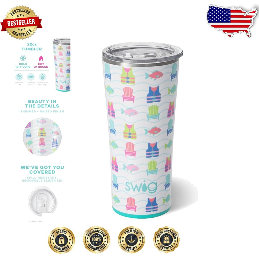 22oz Insulated Tumbler with Noise-Free Base – Dishwasher Safe Travel Must-Have
