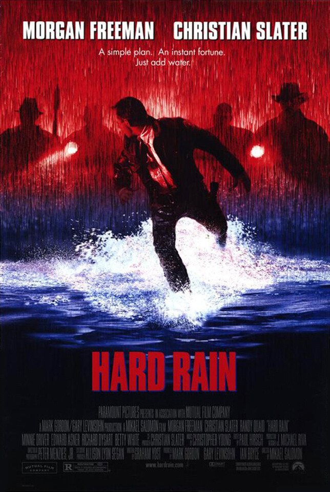 Hard Rain (1997) original movie poster - single-sided - rolled
