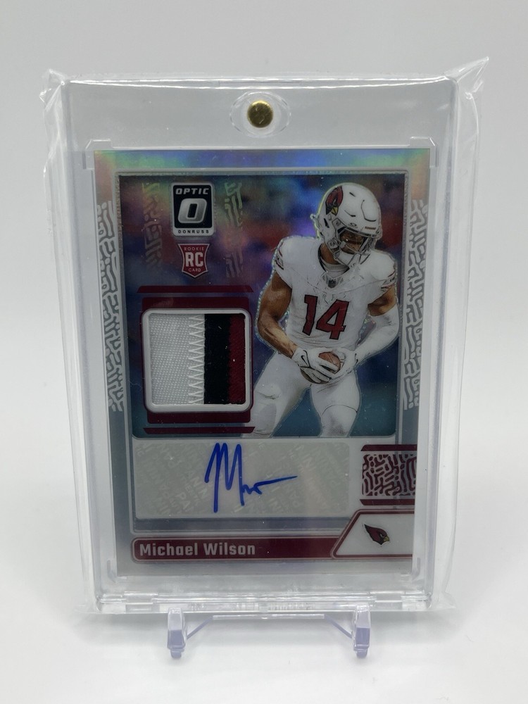 Michael Wilson - 2023 Donruss Optic Prizm RPA RC Auto Relic Silver /25 Cardinals