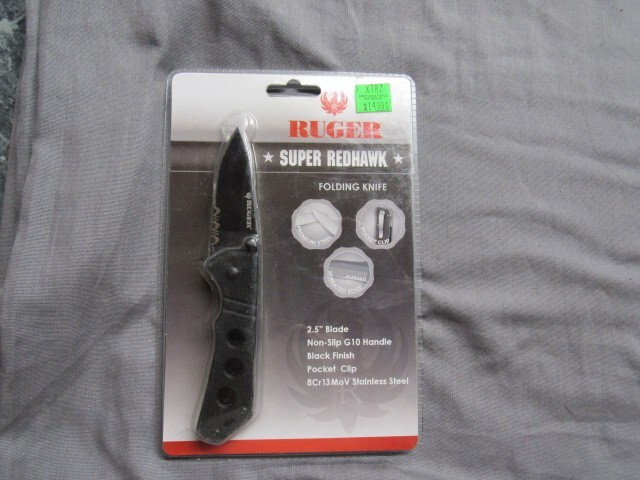 RUGER SUPER REDHAWK FOLDING KNIFE