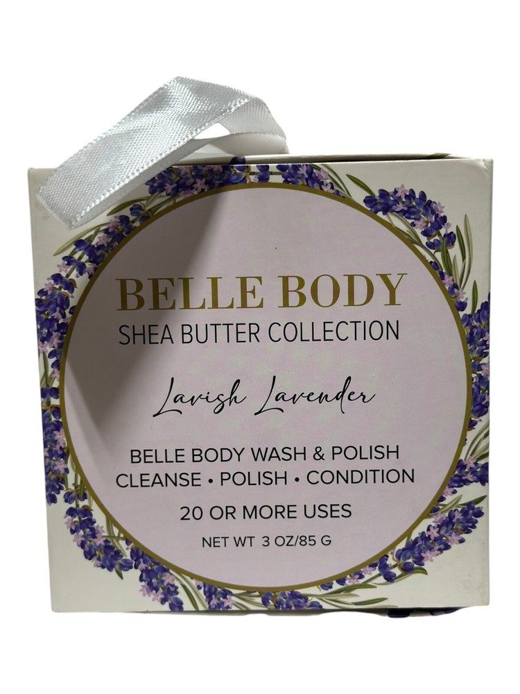 (2) Belle Beauty Buffers Body Wash Polish Cleanse Sponge Lavish Lavender 3 oz