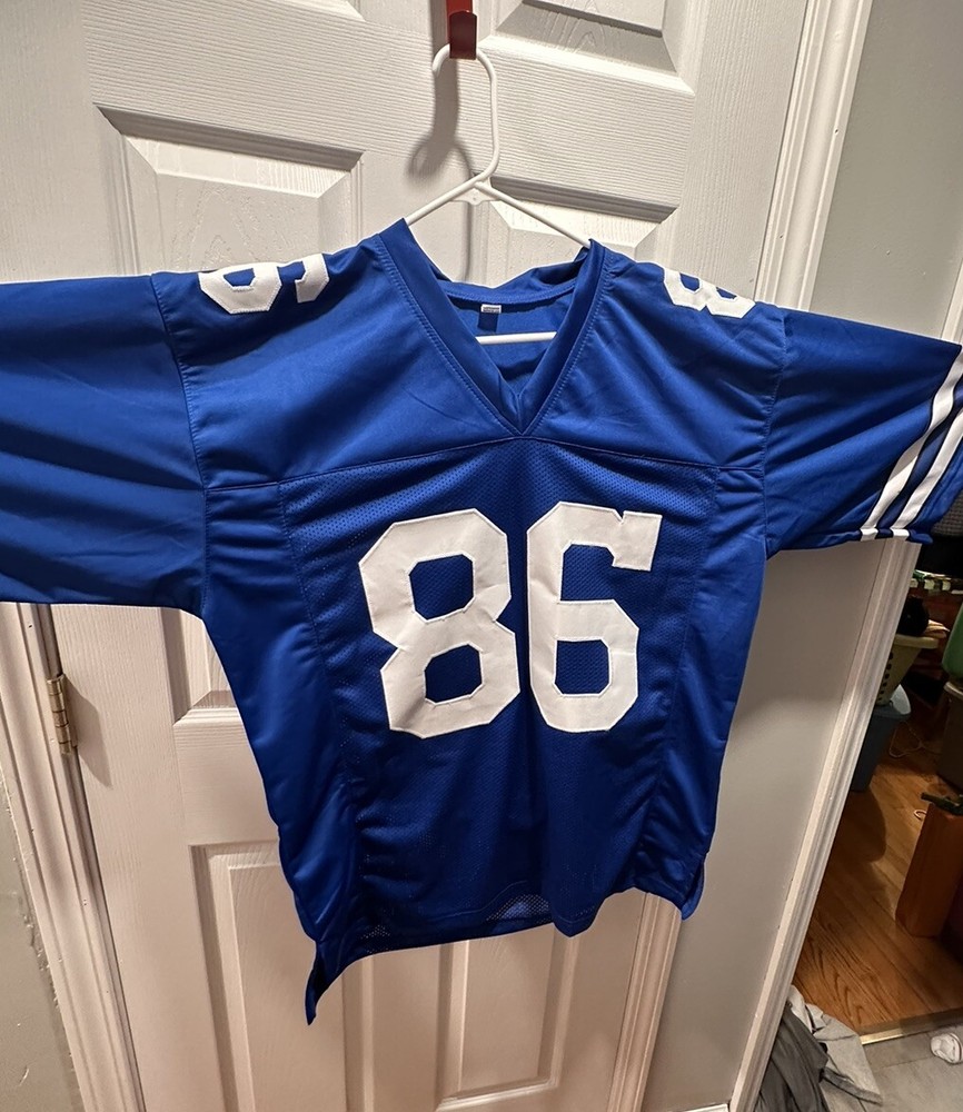 NFL DALLAS COWBOYS SIGNED BUTCH JOHNSON BLUE JERSEY WITH COA