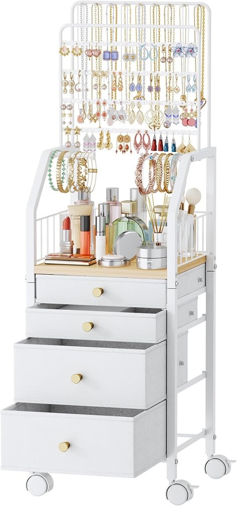 Large Jewelry Organizer Stand Multifunctional Rack Tower Necklace Earring Ring &