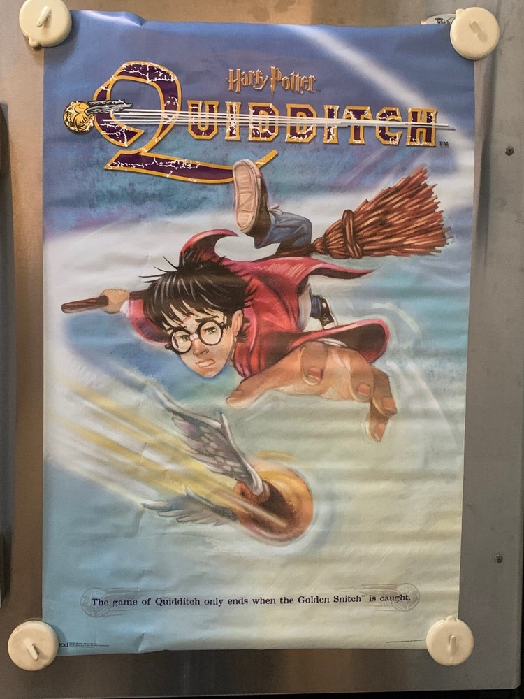 Original Harry Potter and the Sorcerer's Stone Movie Poster – Quidditch Scene