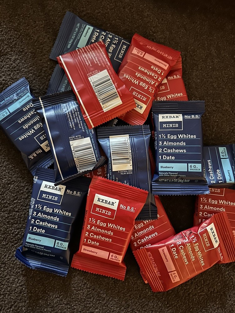 RX Bar Minis Protein Bars Strawberry/Blueberry 0.9 oz 10 count 5ea NEW (No Box)