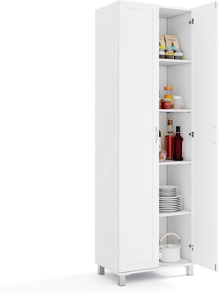 73.5-Inch Tall Multifunctional Kitchen Pantry Cabinet with Ample Storage Space
