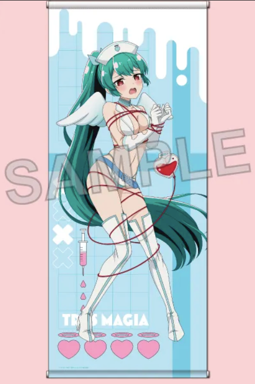 Gushing over Magical Girls Magia Azure Life-size Tapestry 70×160cm japan anime