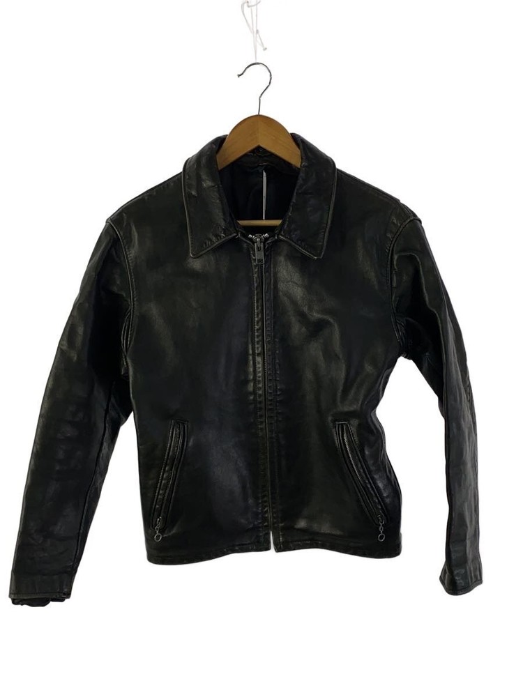 Schott Single Rider Jacket/-/Leather/Blk/Plain 3368