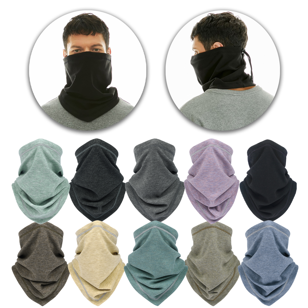 Winter Half Face Mask Neck Gaiter Thermal Windproof Scarf Ski Bandana for Unisex