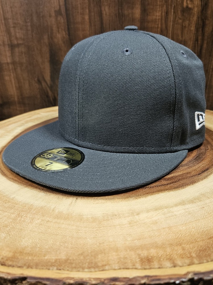 Customizable Blank New Era 59Fifty Fitted Cap Gray Size 7