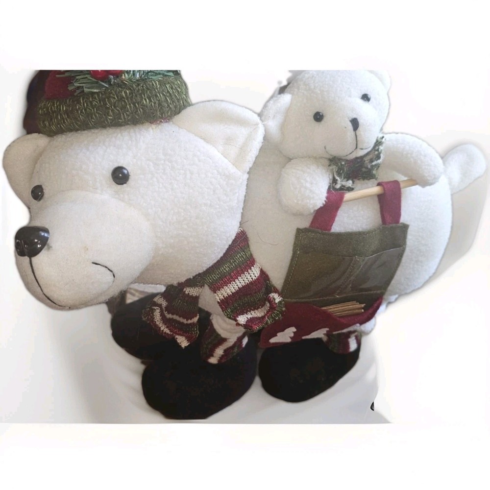 Polar Bear Christmas Countdown Decor Expandable 12 Inch Holiday Collection  