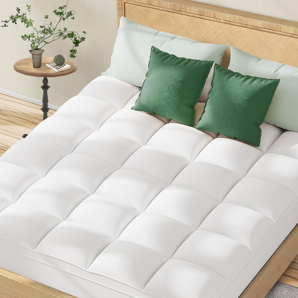 Queen Mattress Topper for Back Pain, Extra Thick Pillow Top Mattress Pad Cove...