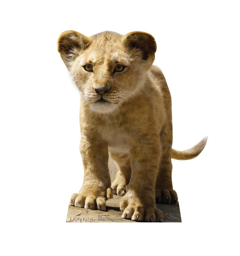 Cardboard People Young Simba Life Size Cardboard Cutout Standup - The Lion King