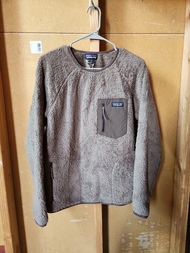 Patagonia Mens Los Gatos Fleece Crewneck Sweater Brown Medium