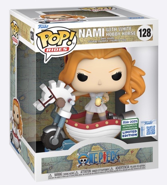 Limited WonderCon 2025 Shared Exclusive One Piece Nami Pop Ride with White Hobby Horse