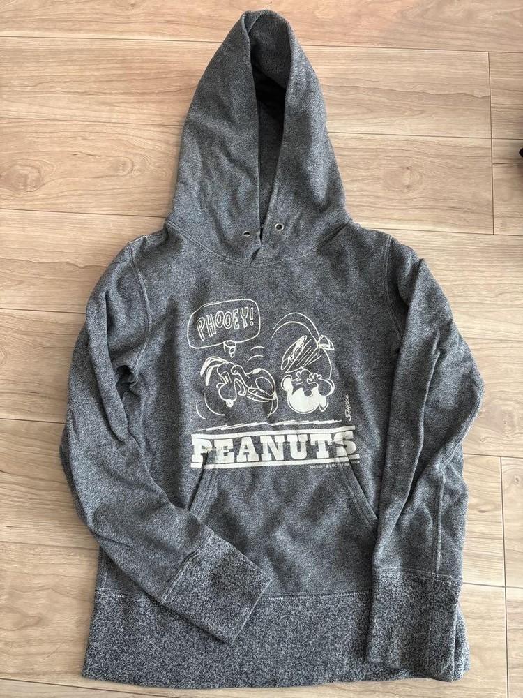 Lee Snoopy Graphic Hoodie in Soft Gray