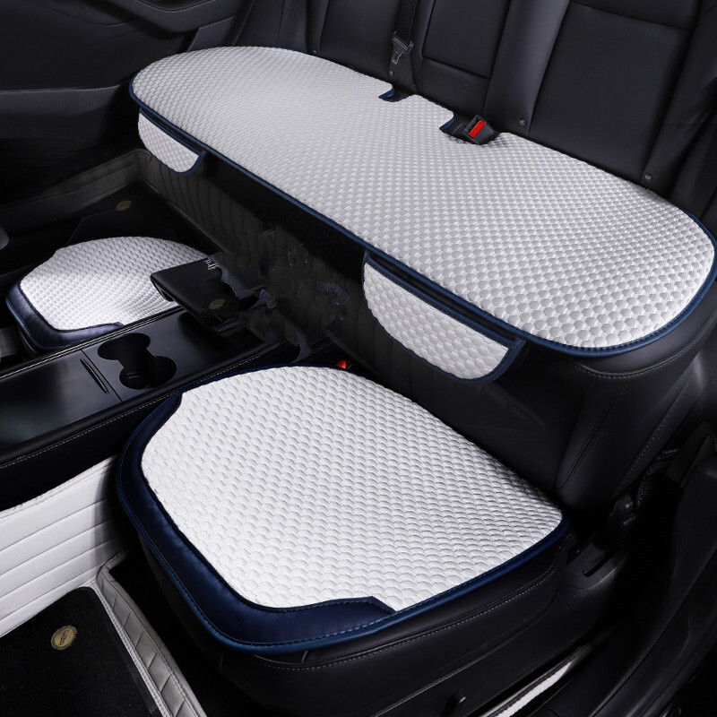 Car Seat Cover Front Rear Seat Cushion Protector Pad 3D Breathable Bump Mat 3Pcs