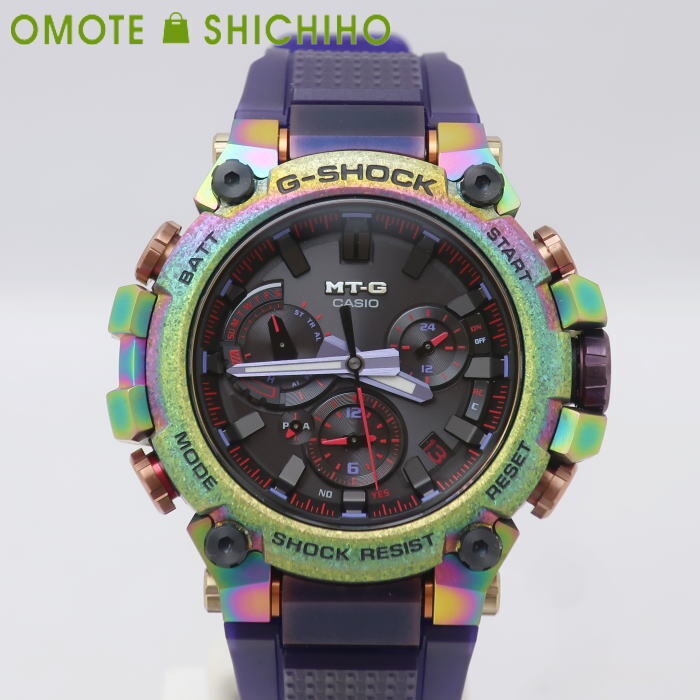 CASIO G SHOCK MTG B3000PRB 1AJR Aurora Bluetooth Stainless Steel Rubber Black