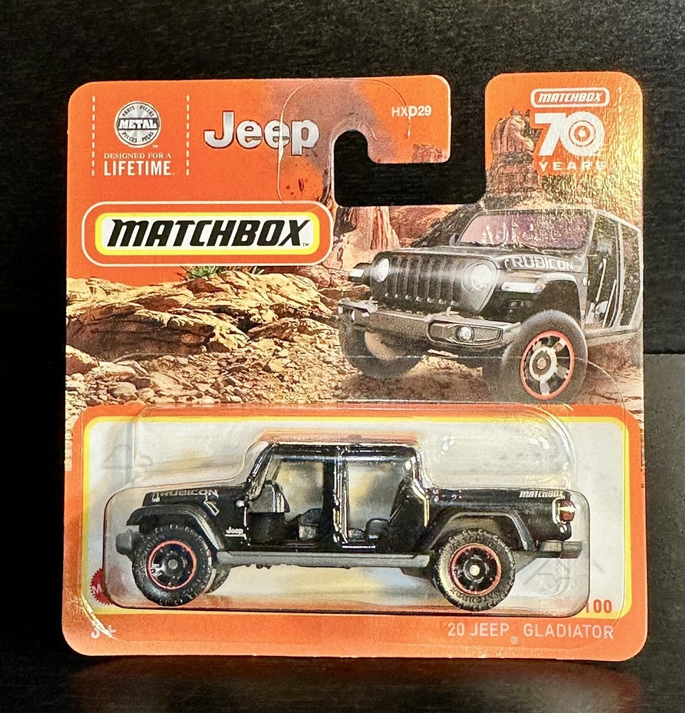 2023,MATCHBOX,Black '20 JEEP GLADIATOR,1:64 Scale,Short Card,rare,New,toy Car.