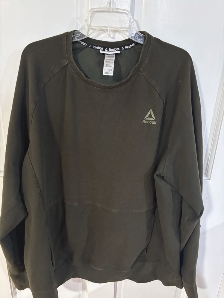 Reebok Men's 2XL  Fundamental Long Sleeve Crew Neck Pullover