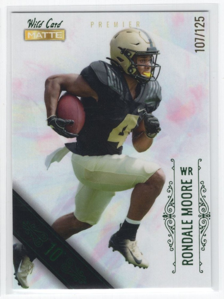 2021 Wild Card MATTE - Rondale Moore #MBC-41 White Foil-10 Stripe /125 (RC)